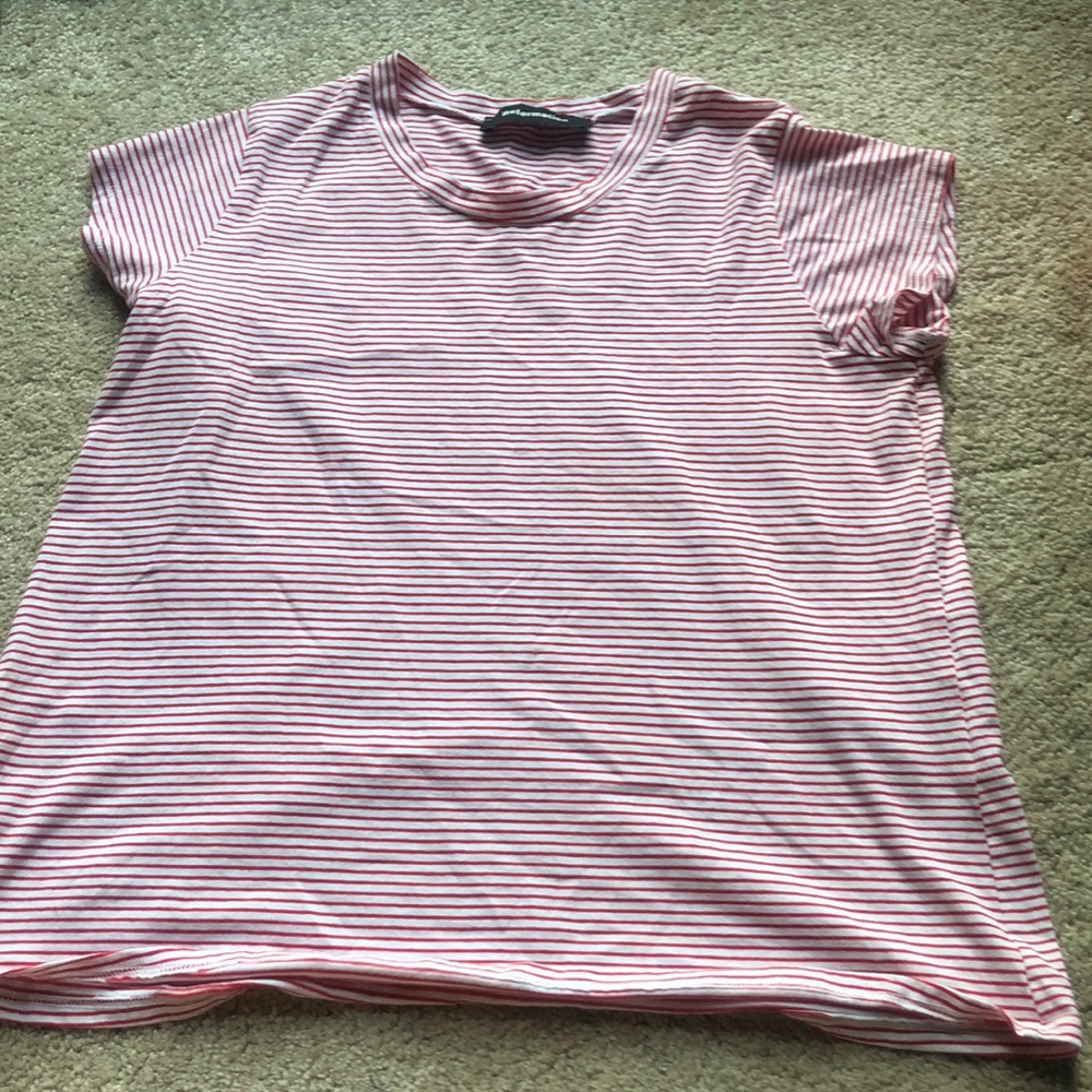 🌟new Reformation stripe tee shirt size small
